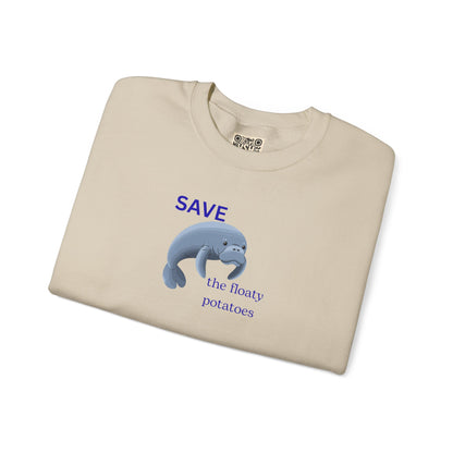 UNISEX Sweatshirt  -  "Save the Floaty Potatoes   "