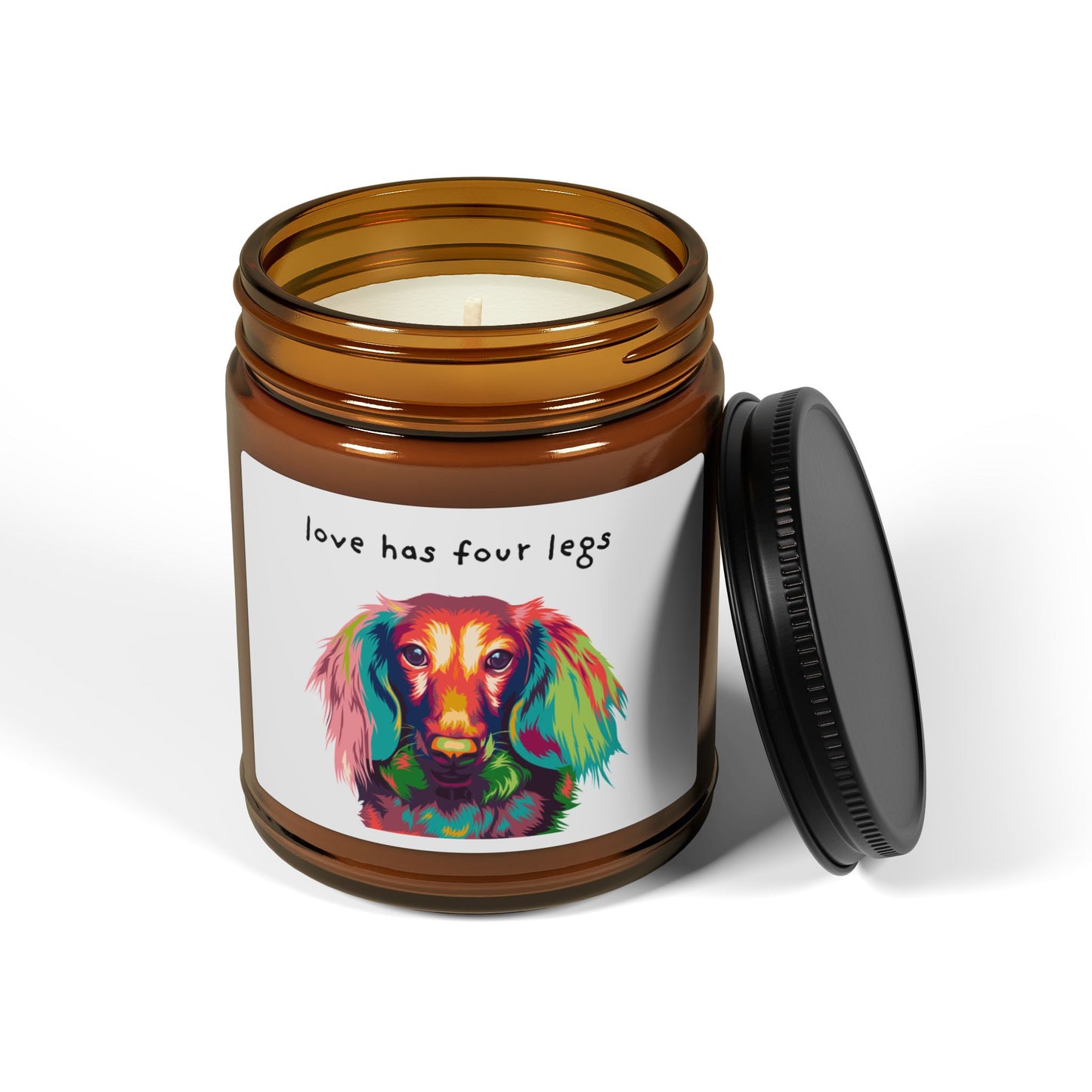 Soy Candle — 'Love Has Four Legs' Various Scents  4oz or 9 oz