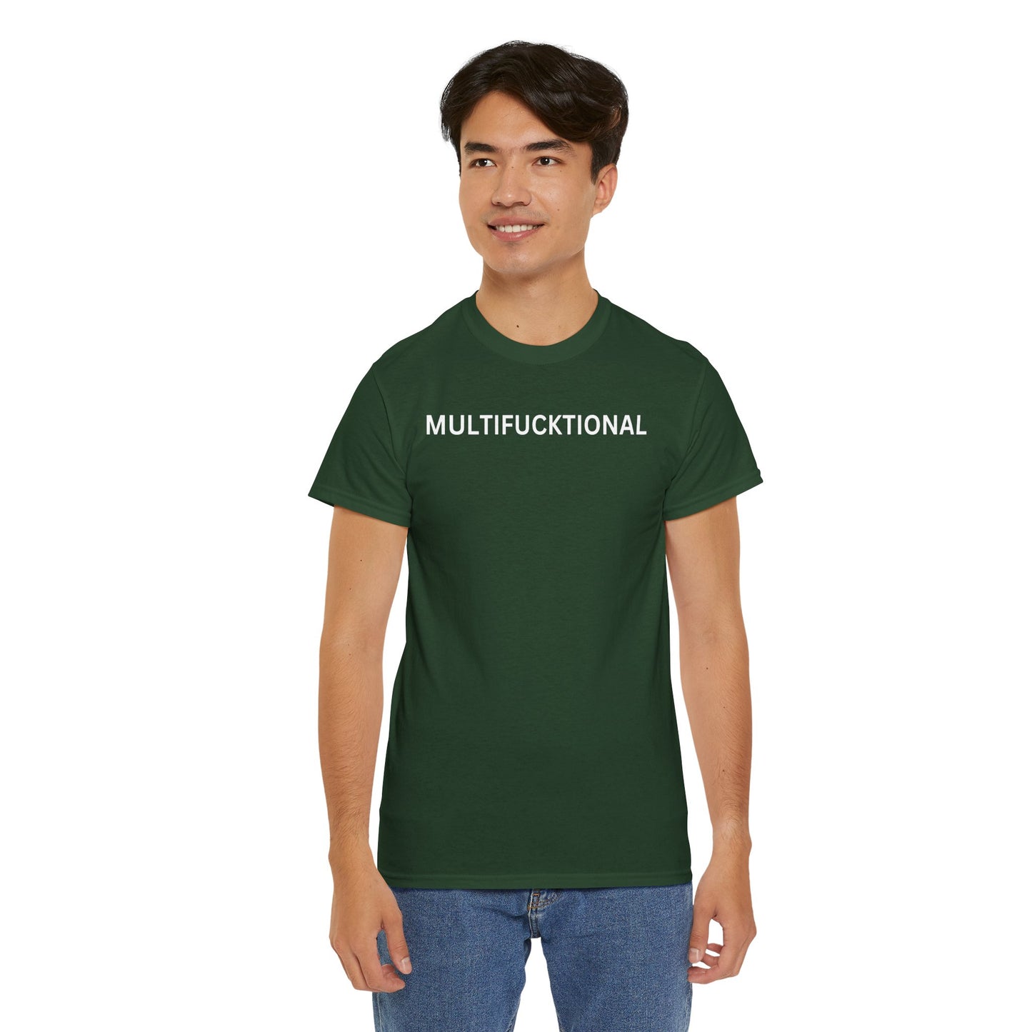 UNISEX Classic White T SHIRT — "MULTIFUCKTIONAL"