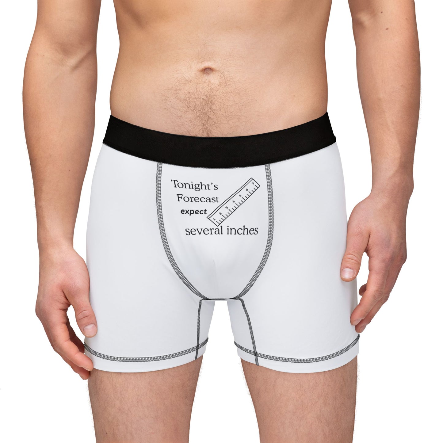 Men's Boxer Briefs — 'Tonight's Forecast: Expect Several Inches'