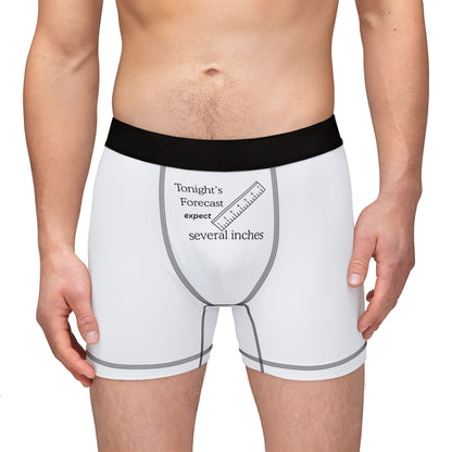 Men's Boxer Briefs — 'Tonight's Forecast: Expect Several Inches'