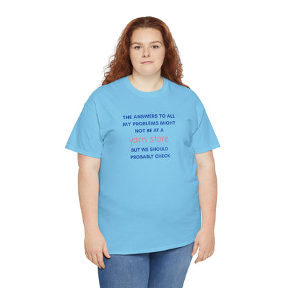 T-Shirt — “YARN STORE... "