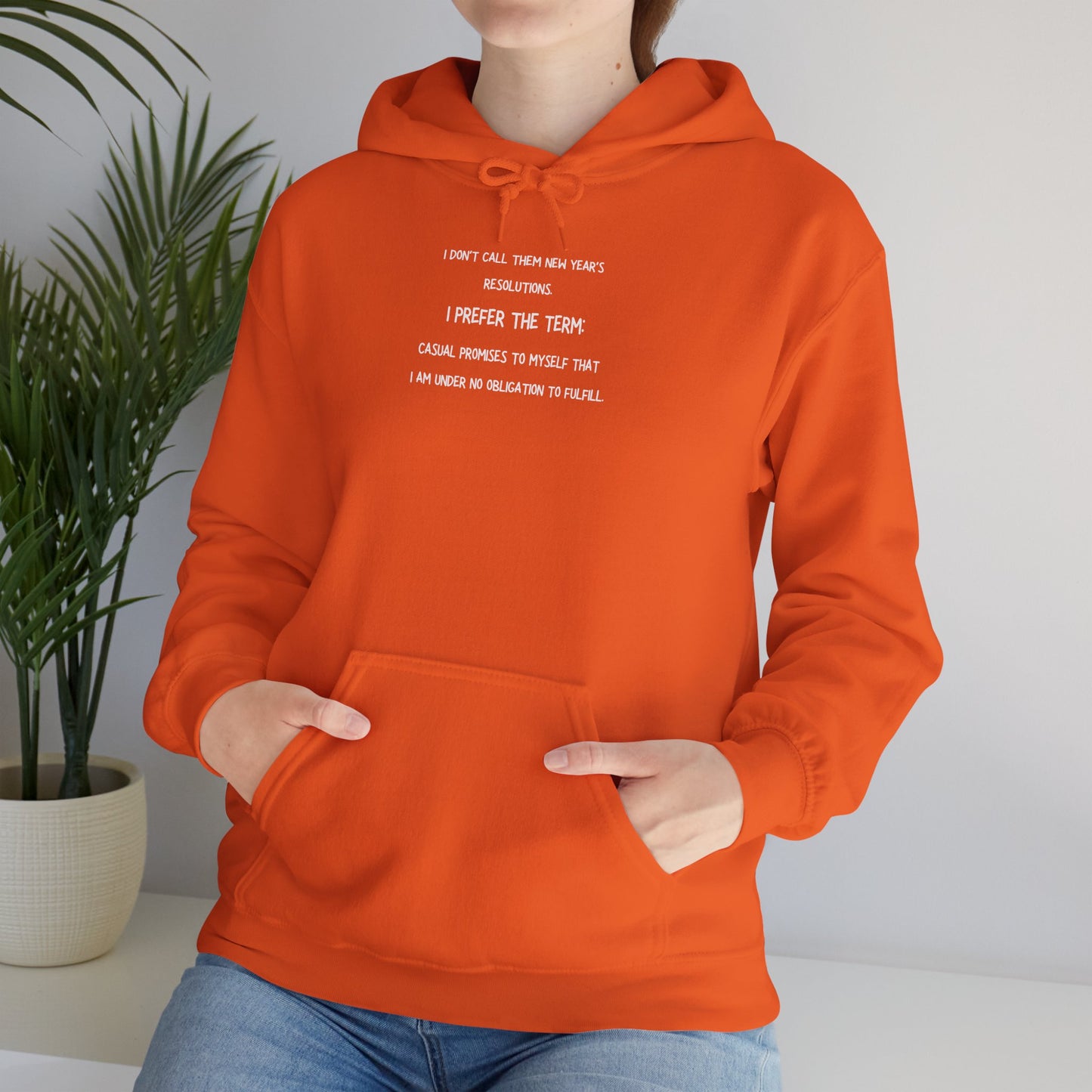 NEW YEAR'S RESOLUTION Hoodie — "I Dont Call Them... "  UNISEX