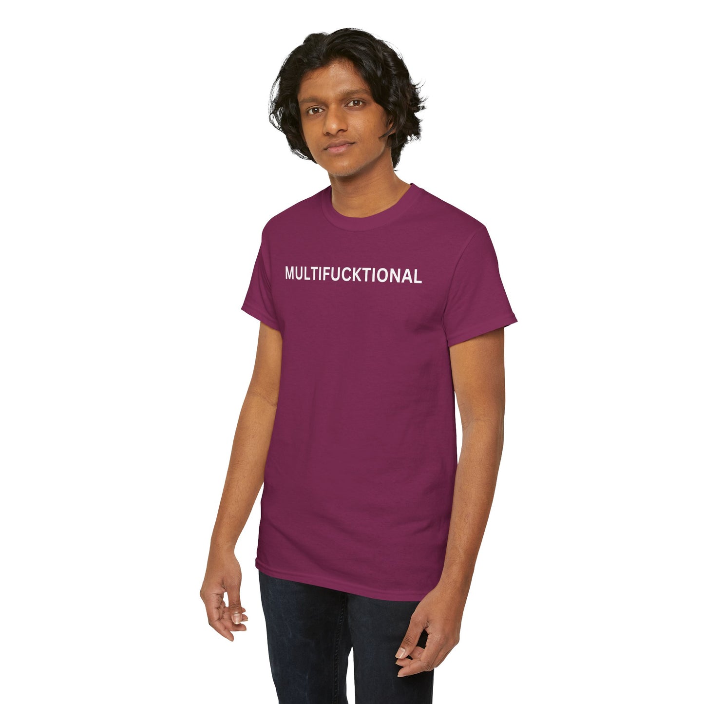 UNISEX Classic White T SHIRT — "MULTIFUCKTIONAL"