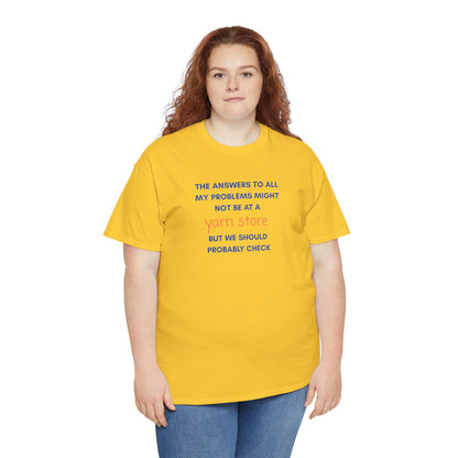 T-Shirt — “YARN STORE... "