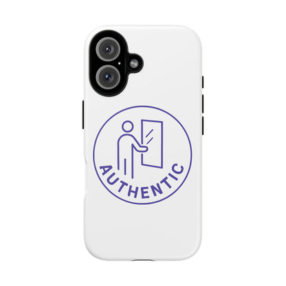 Authentic Badge Tough Phone Case — Minimalist Security Icon iPhone Cover