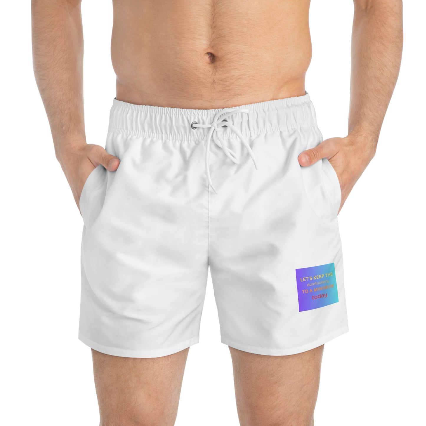 Men's Swim Trunks - "LETS KEEP THE..."