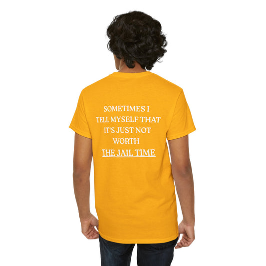 Funny  T-Shirt   Back Print - "SOMETIMES ..."