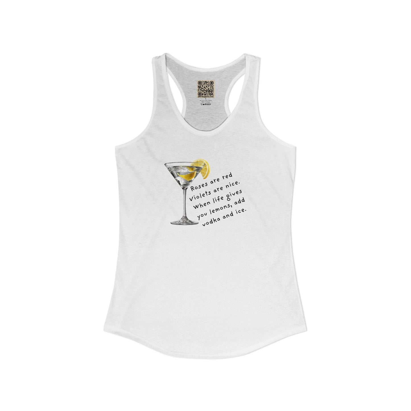 Women's Racerback Tank - "Lemons into... "