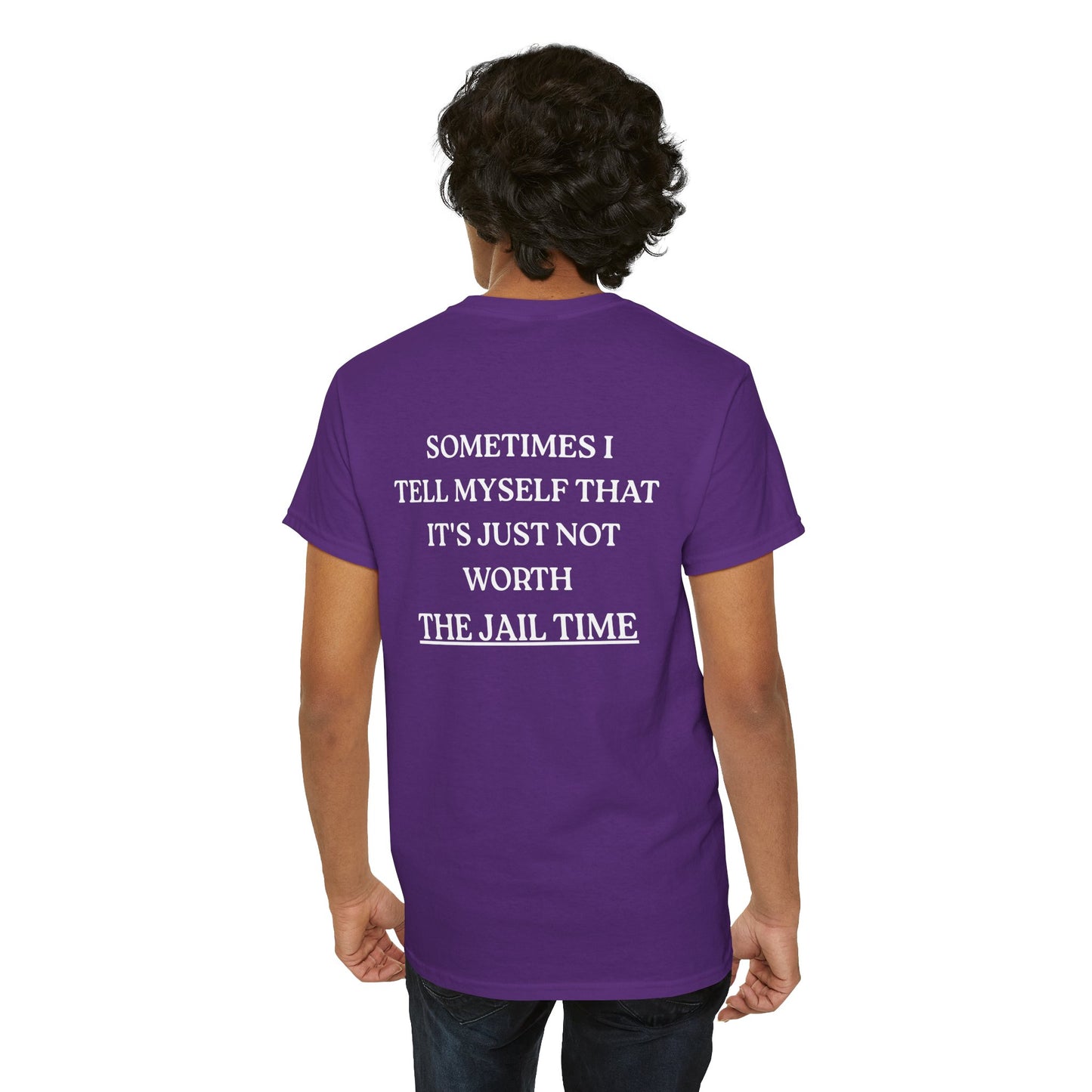 Funny  T-Shirt   Back Print - "SOMETIMES ..."