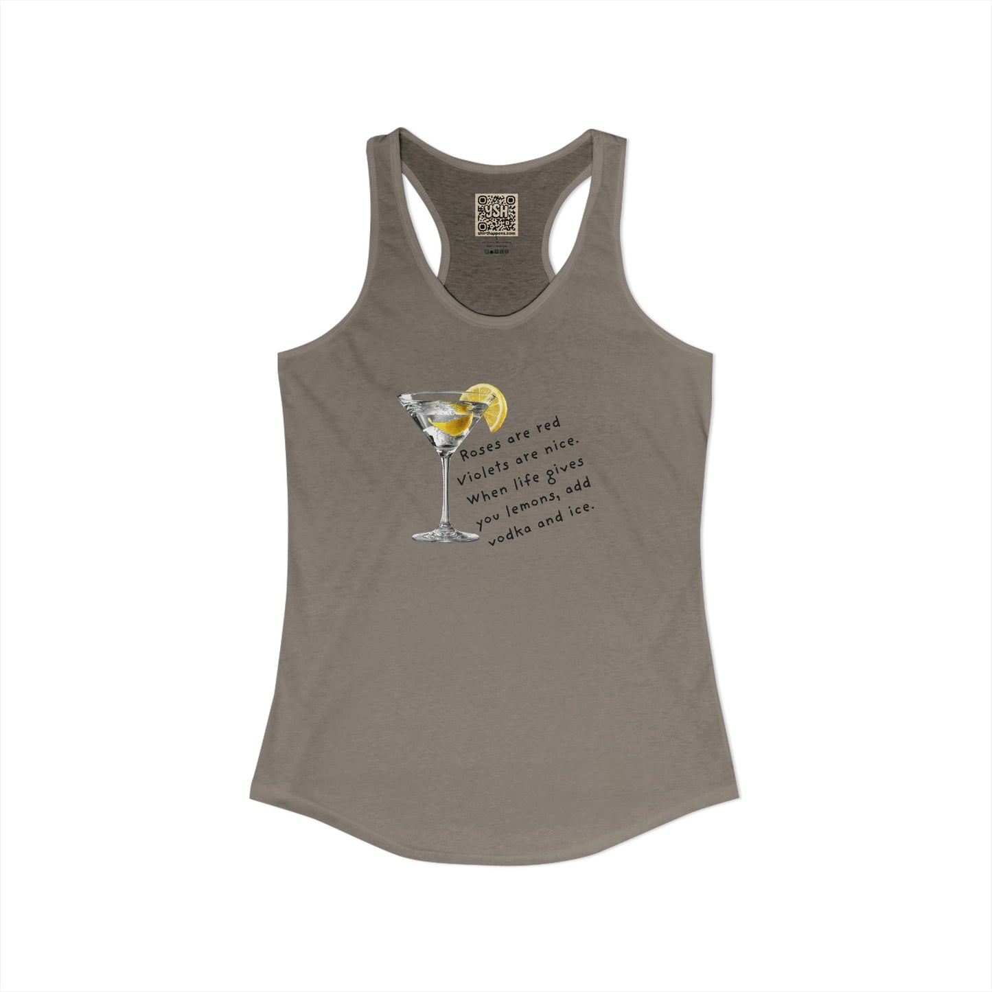 Women's Racerback Tank - "Lemons into... "