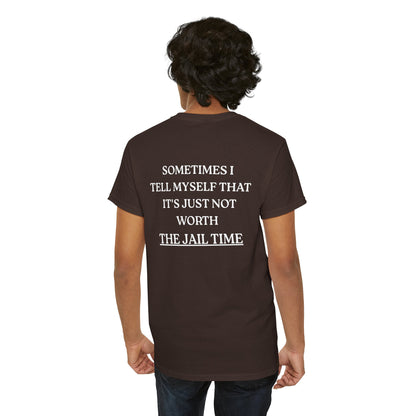 Funny  T-Shirt   Back Print - "SOMETIMES ..."