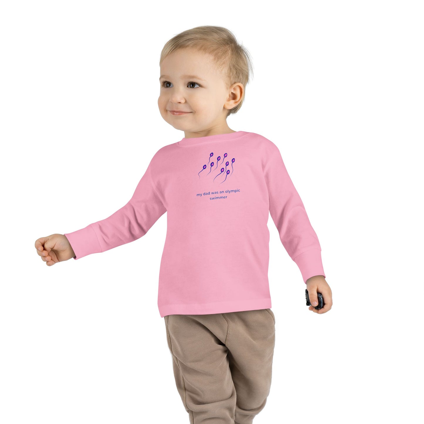 Toddler Long Sleeve Tee — "My Dad was... "