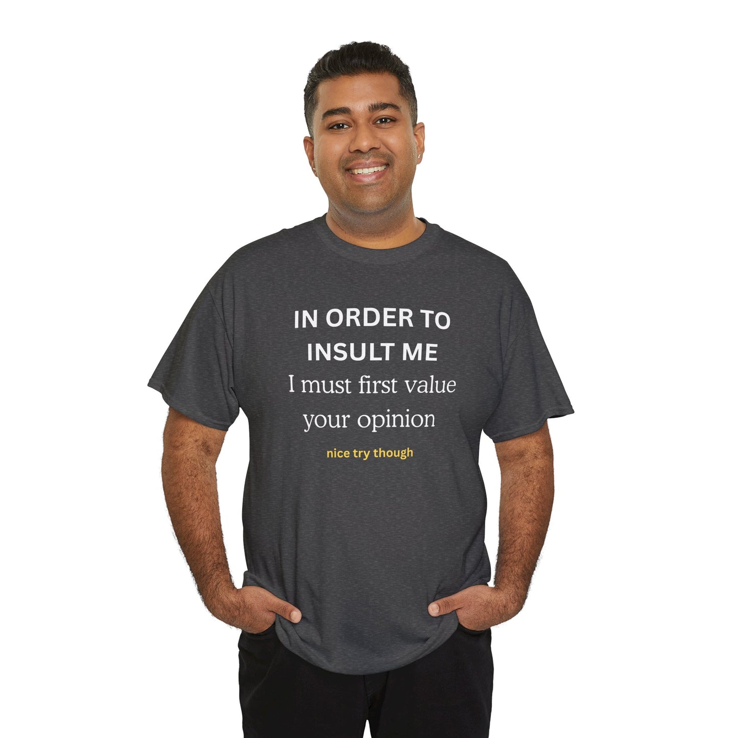 UNIQUE Tee — "IN ORDER TO..."