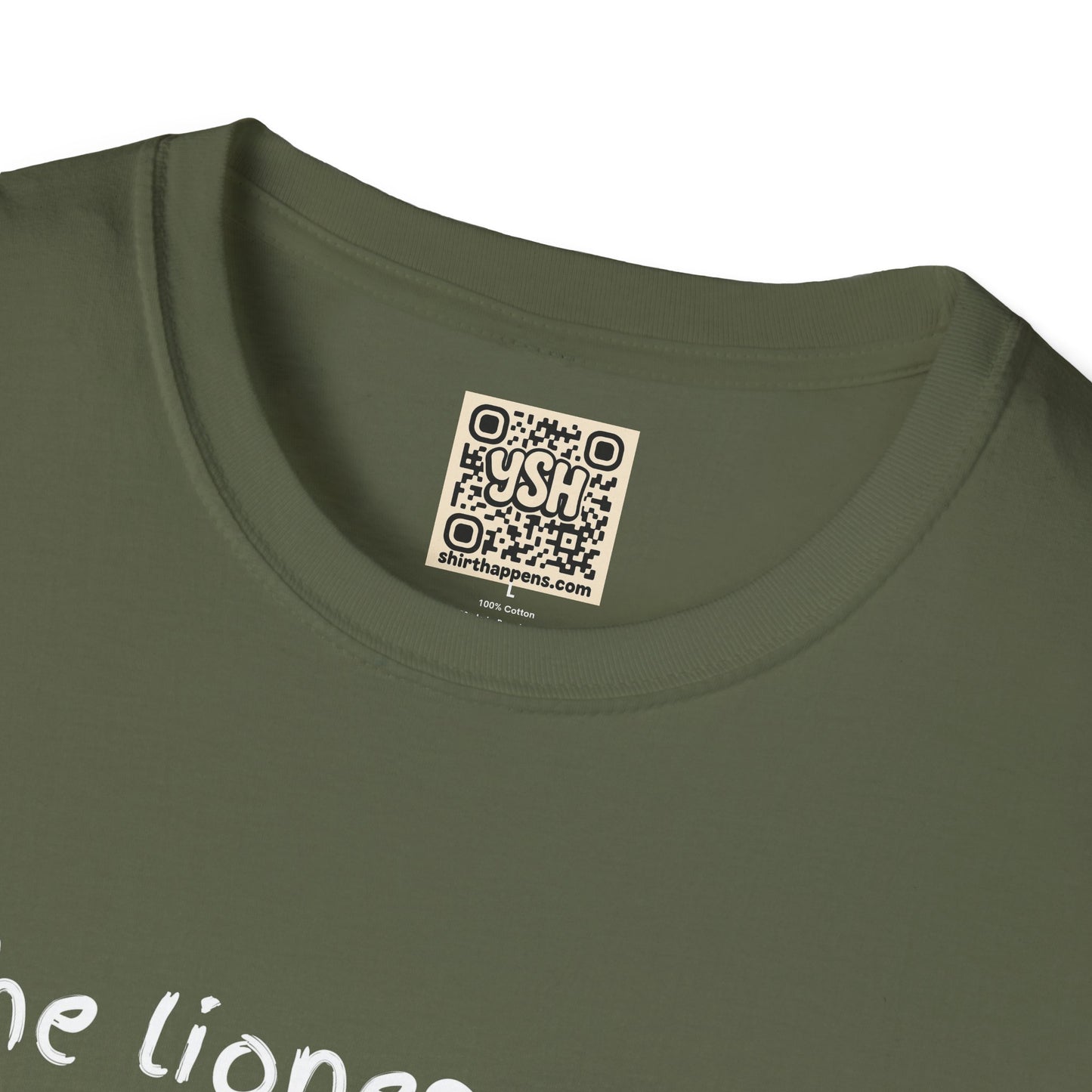 LADIES T-Shirt — “the lioness does not concern herself with ear damage”