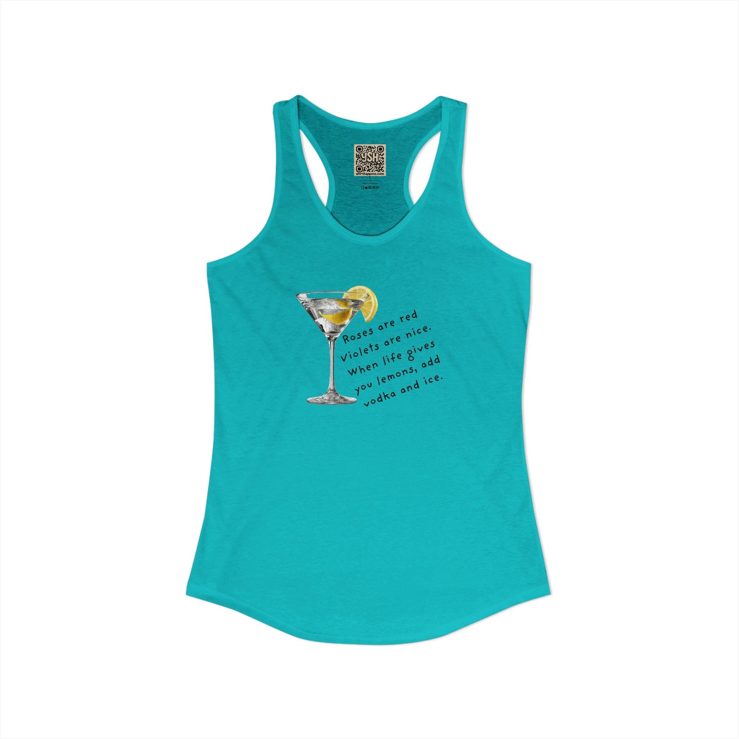 Women's Racerback Tank - "Lemons into... "