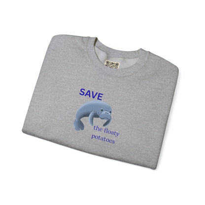 UNISEX Sweatshirt  -  "Save the Floaty Potatoes   "