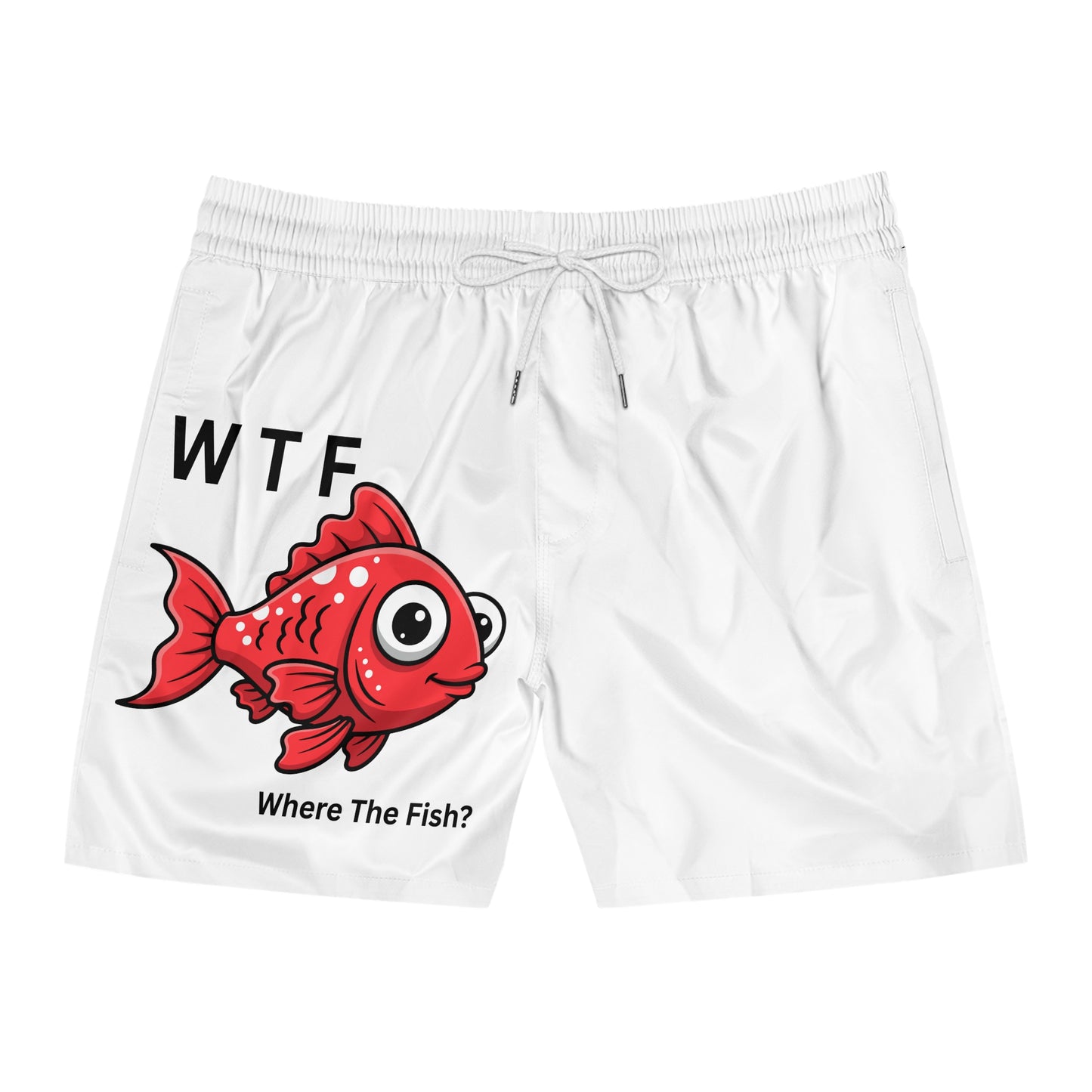 Men's Swim Shorts — " WTF Where The Fish? "