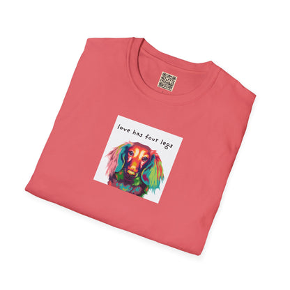 UNISEX T-Shirt — Dachshund "Love Has Four Legs"