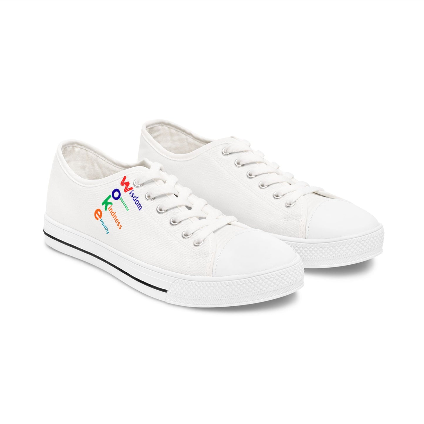 Low Top Sneakers — "WOKE"