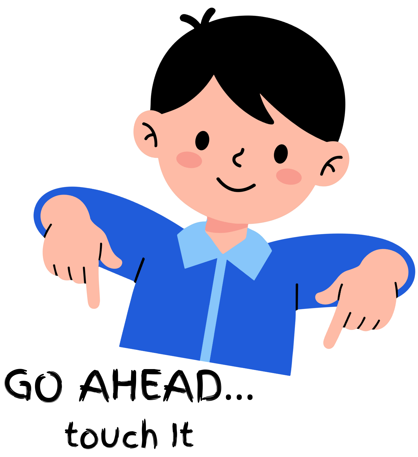 Cozy Grey Sponge-Fleece Shorts  "GO AHEAD..."