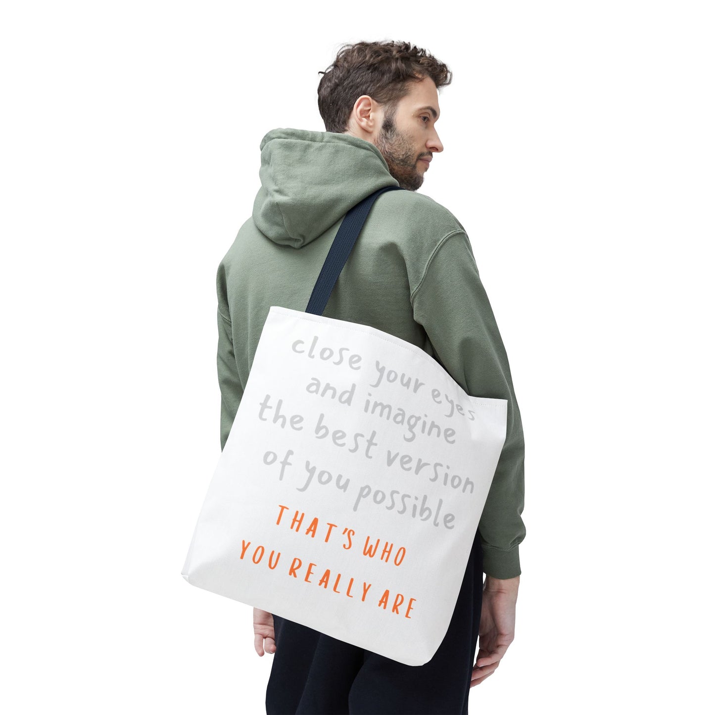 Unisex Tote Bag — "That's Who You Really Are" Cotton Tote