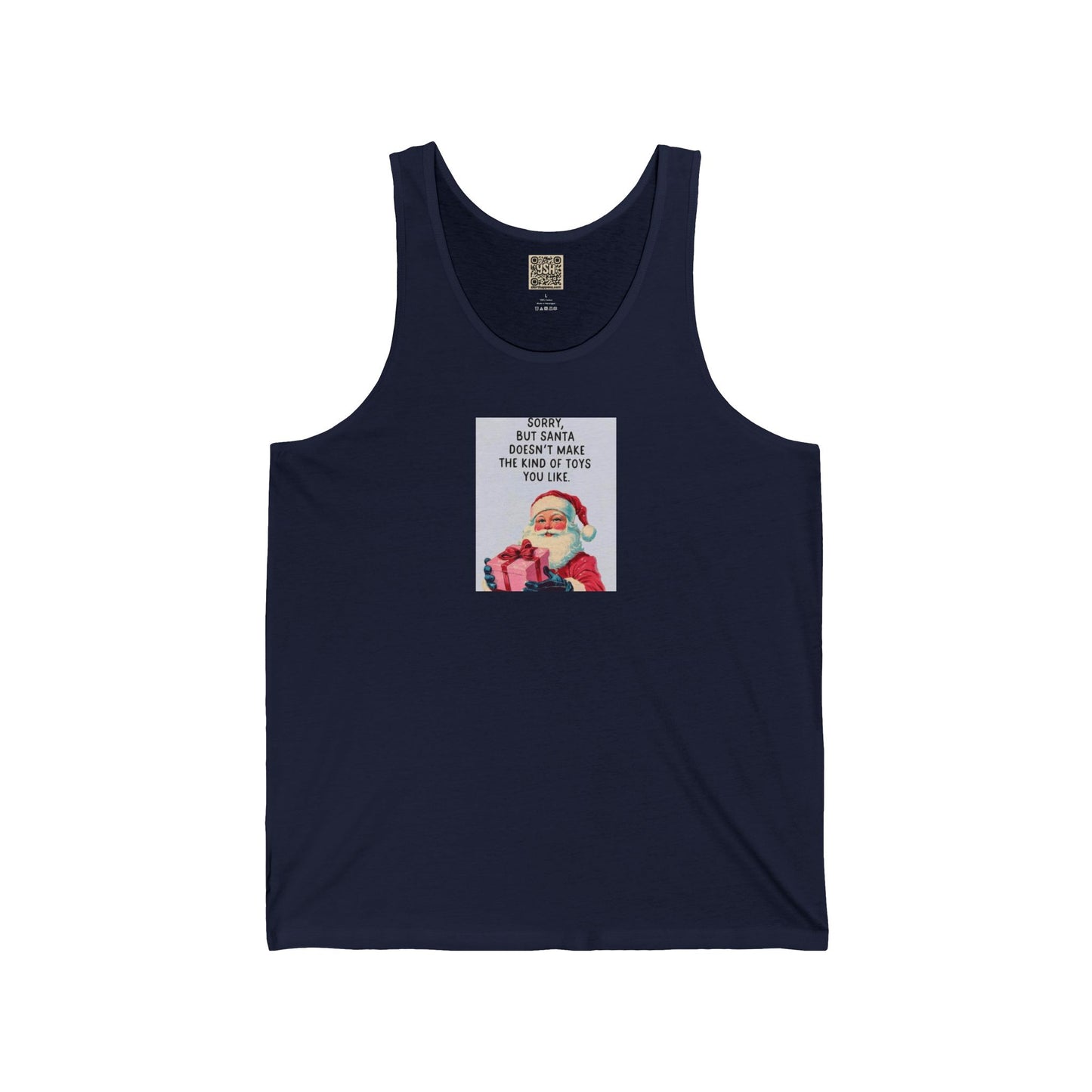 UNISEX Santa Tank Top - "Santa Toys... "