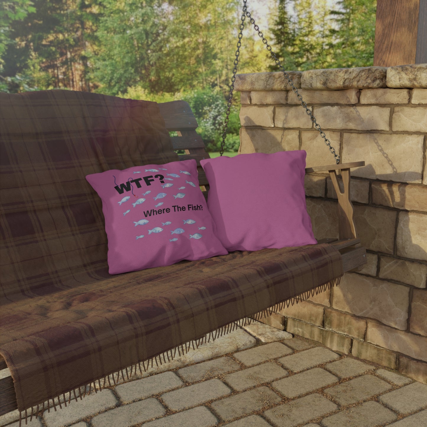 Outdoor Throw Pillow - "WTF? Where...  "