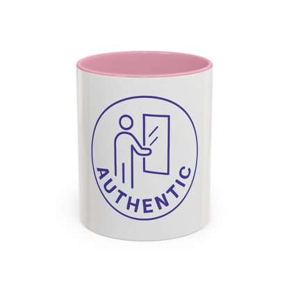 Authentic Logo Coffee Mug – 'Authentic' Purple Badge Ceramic Mug (11oz/15oz)