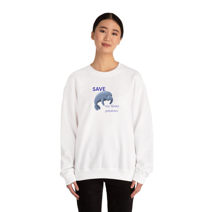 UNISEX Sweatshirt  -  "Save the Floaty Potatoes   "
