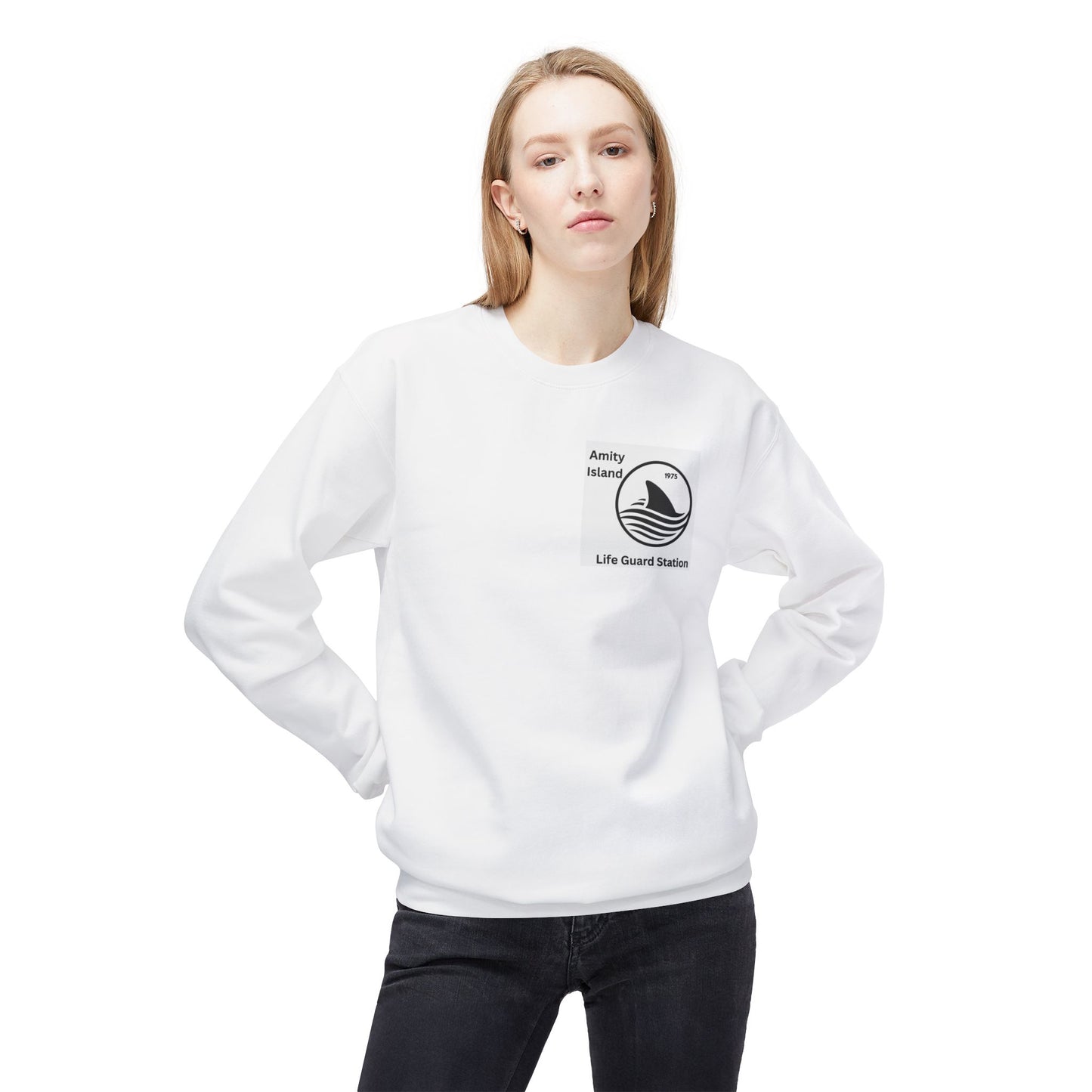 UNISEX Sweatshirt - "AMITY ISLAND LIFE GUARD... "