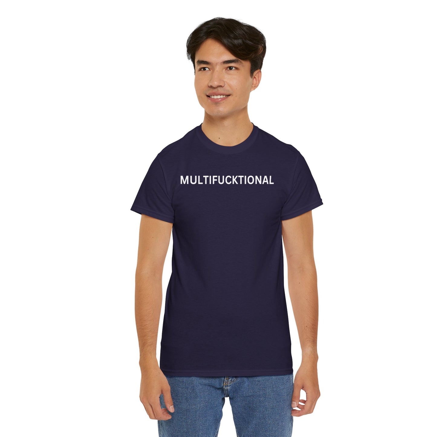 UNISEX Classic White T SHIRT — "MULTIFUCKTIONAL"