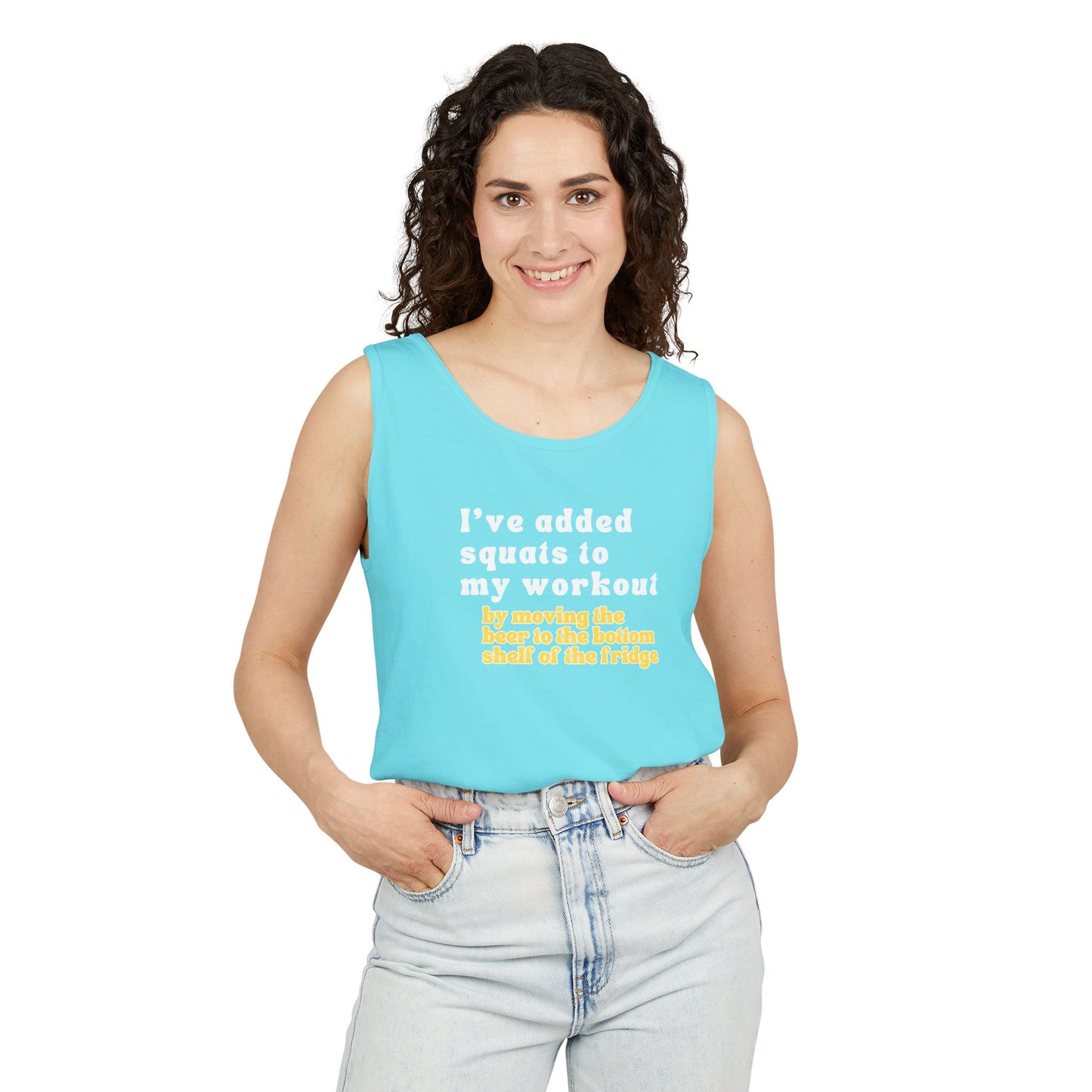 UNISEX Workout Tank Top — "I’VE ADDED SQUATS TO MY... "