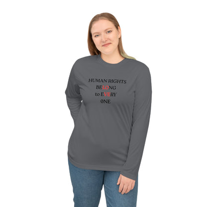 UNISEX long sleeve T shirt - "HUMAN RIGHTS... "