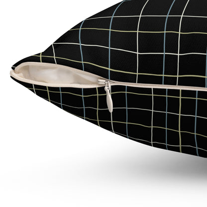 Retro Pin-Up Plaid Pillow — “I’m Not Accomplishing...” Decorative Throw Pillow