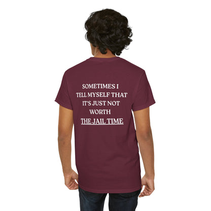 Funny  T-Shirt   Back Print - "SOMETIMES ..."