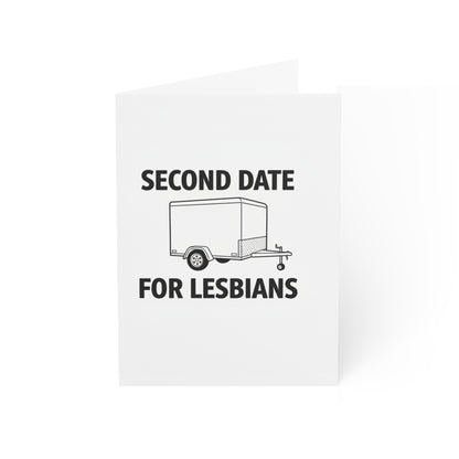 Greeting Card — “Second Date for Lesbians” Funny LGBTQ+