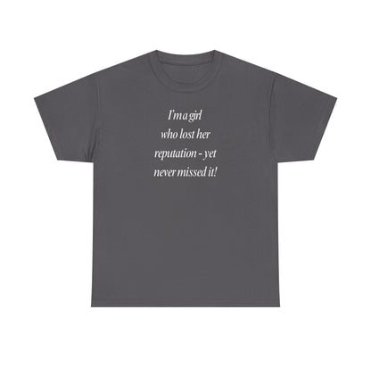 Lady's Funny T-Shirt - "I'm a girl who... "