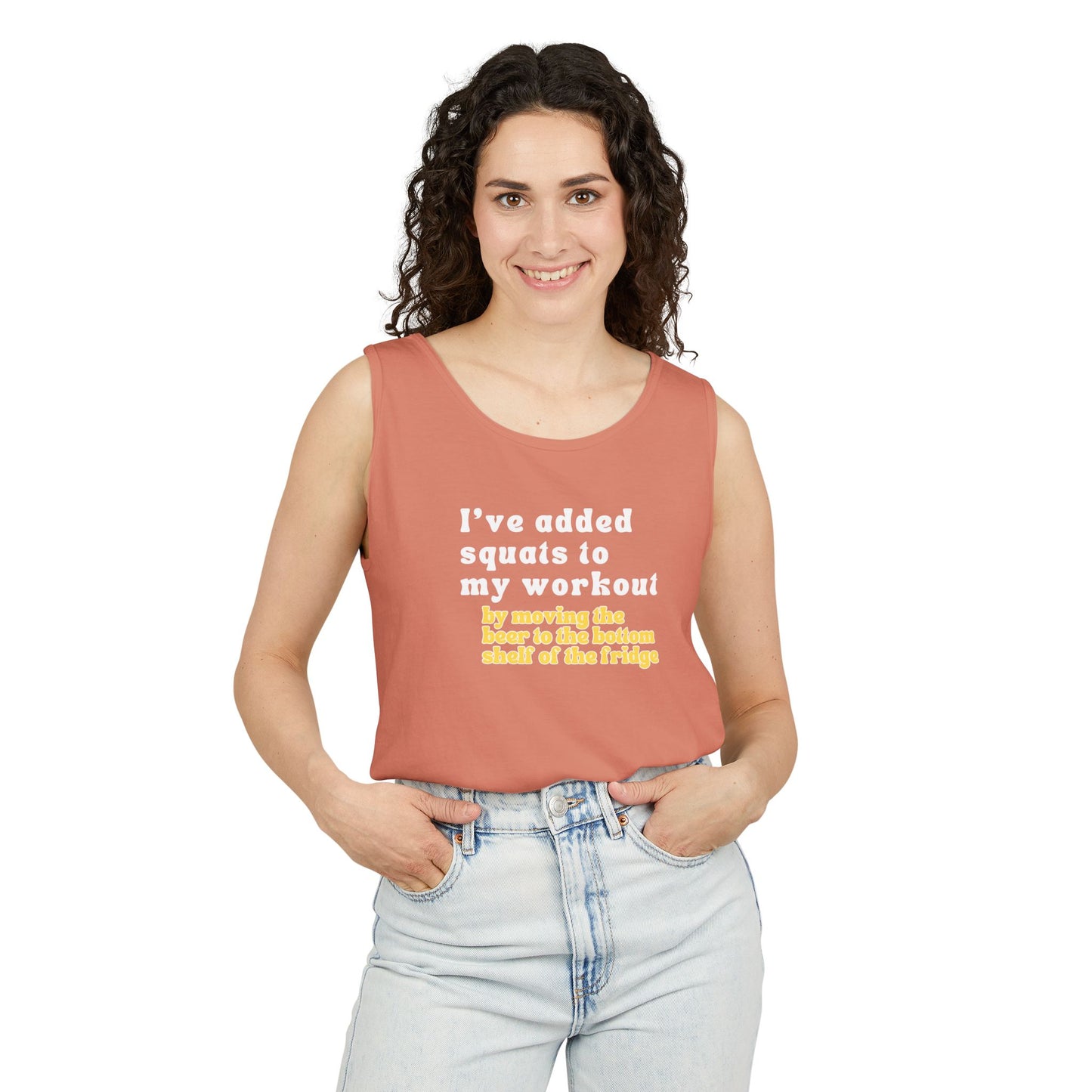 UNISEX Workout Tank Top — "I’VE ADDED SQUATS TO MY... "