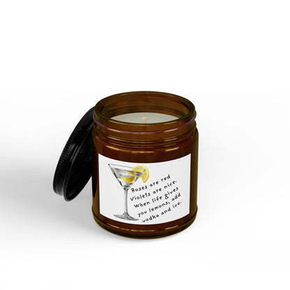Scented Soy Candle — 'Roses are red…add vodka and ice' (4oz & 9oz)