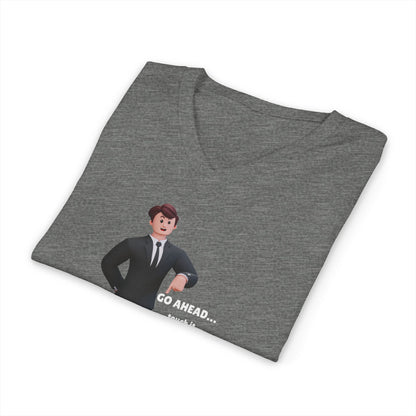Men's V-Neck Tee – "GO AHEAD... Touch It."