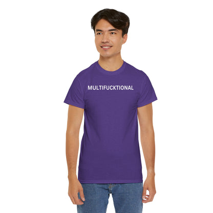 UNISEX Classic White T SHIRT — "MULTIFUCKTIONAL"