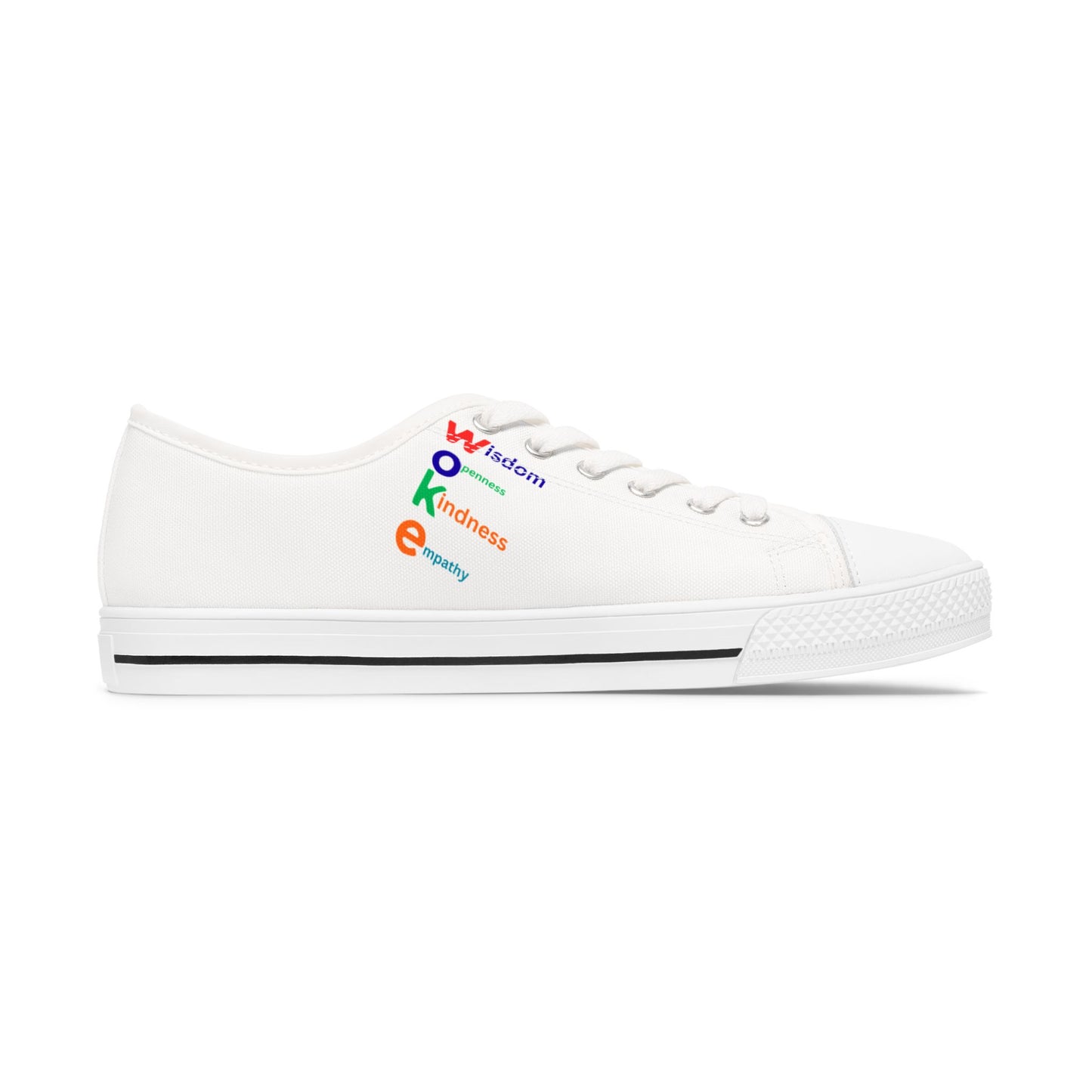 Low Top Sneakers — "WOKE"