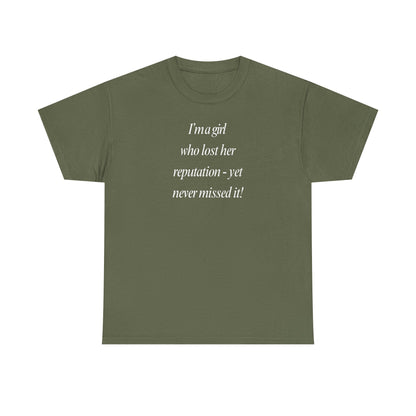 Lady's Funny T-Shirt - "I'm a girl who... "