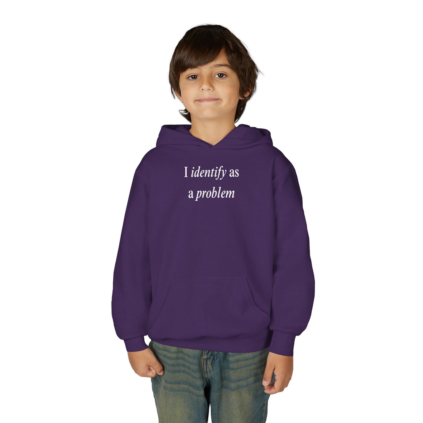UNISEX Youth Hoodie - "I Identify As... "