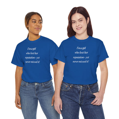 Lady's Funny T-Shirt - "I'm a girl who... "