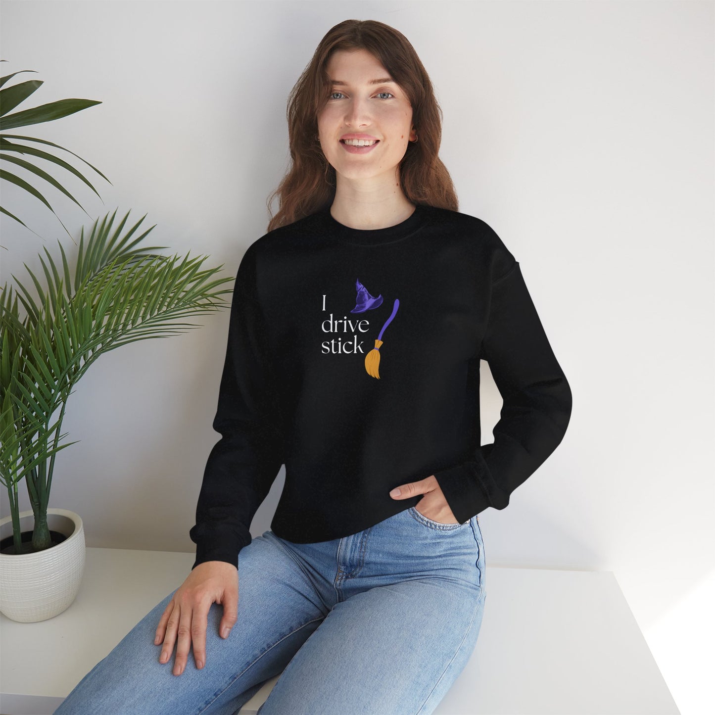 UNISEX Sweatshirt — “I Drive Stick”