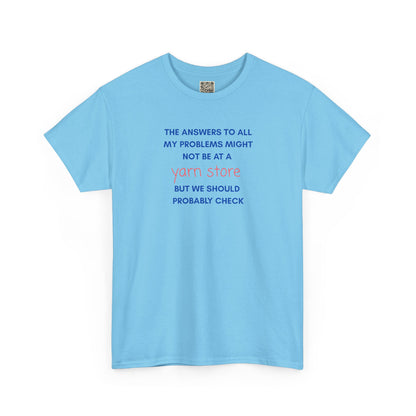 T-Shirt — “YARN STORE... "