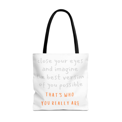 Unisex Tote Bag — "That's Who You Really Are" Cotton Tote