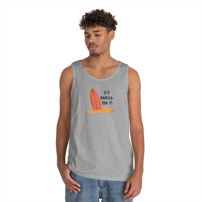Surfboard Tank Top — "If It Swells Ride It"